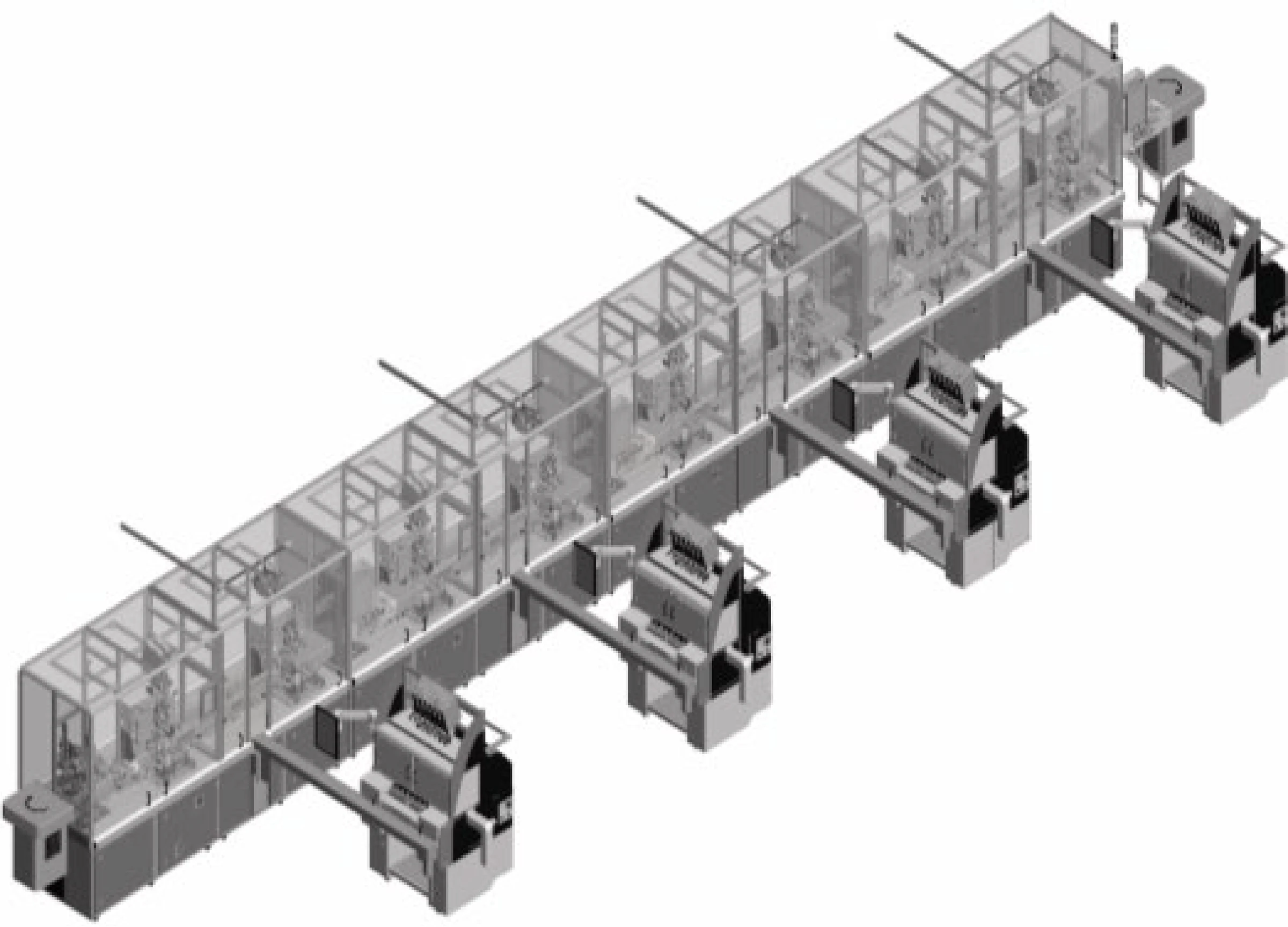Winding line with standard stations