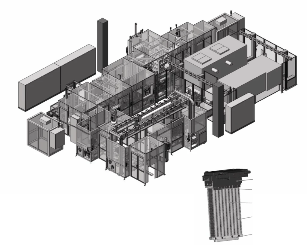 High voltage radiator assembly line