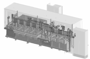 Semi-automatic testing line